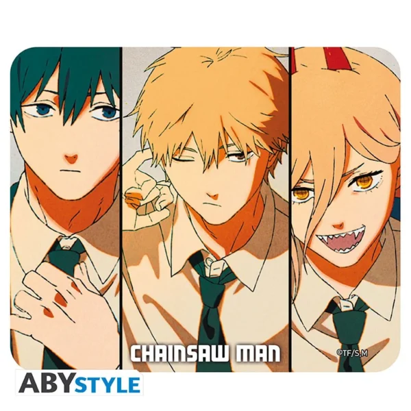 Tapis de souris souple - Denji, Aki et Power - Chainsaw Man