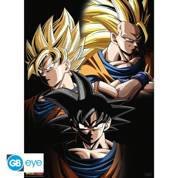 Poster 52x38cm - Transformations Goku - Dragon Ball Z
