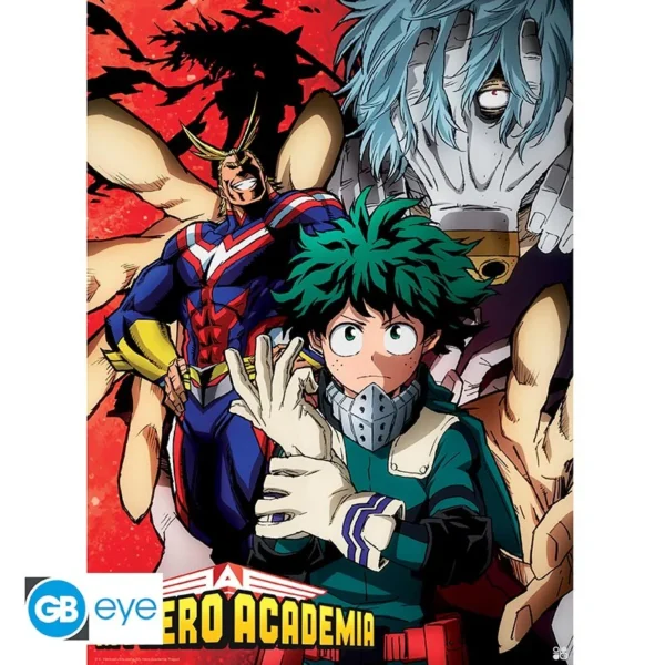 Poster 52x38cm - Deku Vs Tomura - My Hero Academia