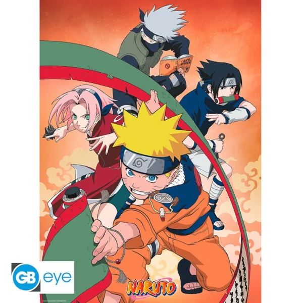 Poster 52x38cm - Equipe 7 - Naruto