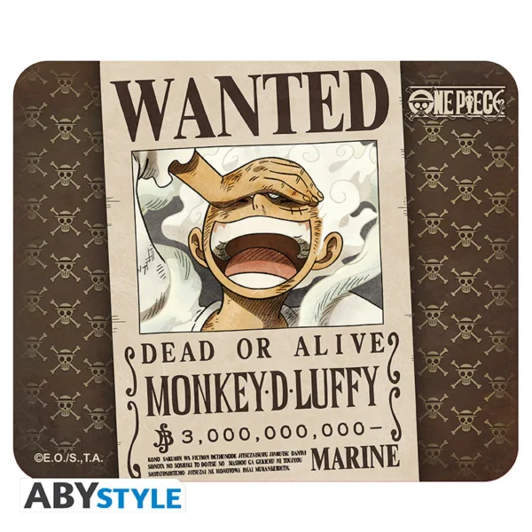 Tapis de souris souple - Wanted Luffy - One Piece