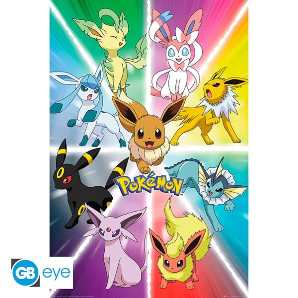 Poster 91.5 x 61cm - Evoli Evolutions - Pokemon