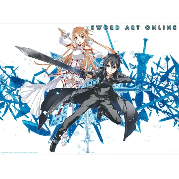 Poster 52x38cm - Asuna et Kirito - Sword Art Online